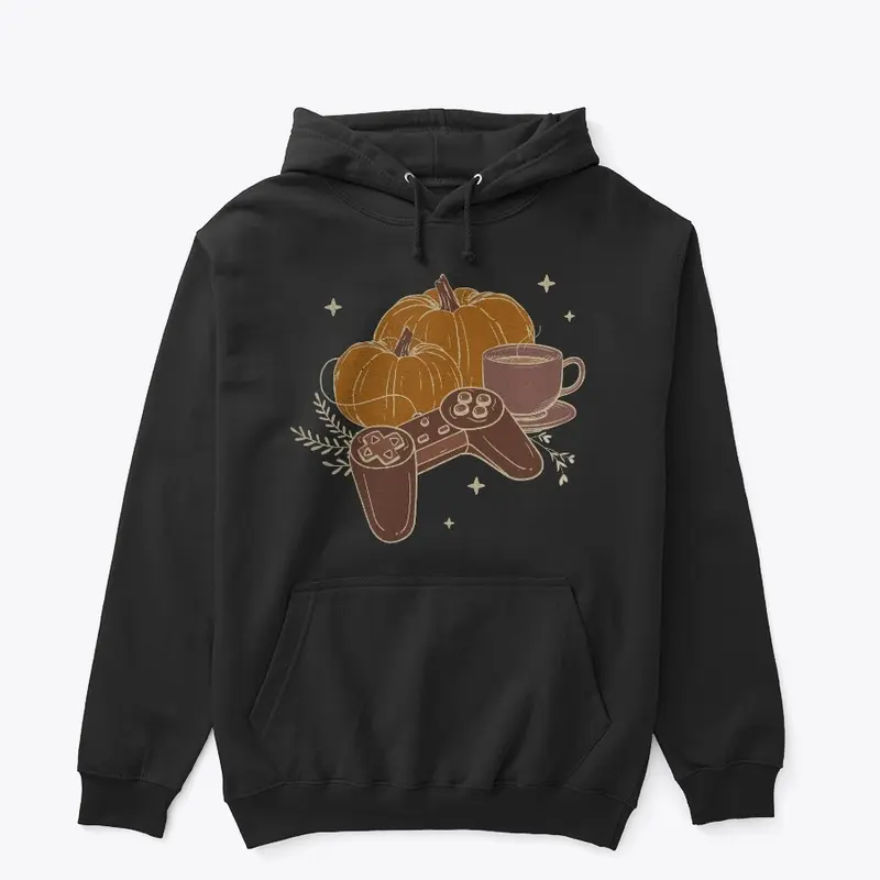 Pumpkin Spice Gamer Cozy Hoodie