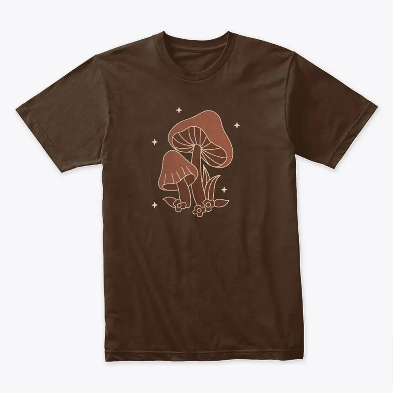 Brown Mushroom Premium Tee