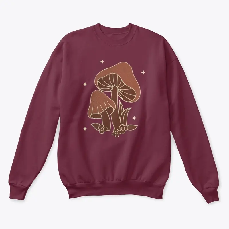 Brown Mushroom Cozy Sweatshirt